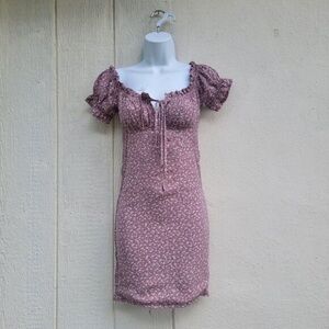 Floral Puff Sleeve Dress